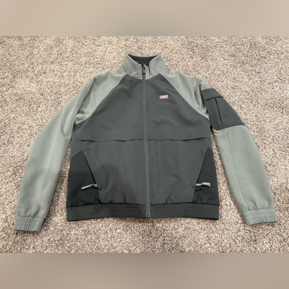 Figs Gray and Dark Gray Syndey Jacket